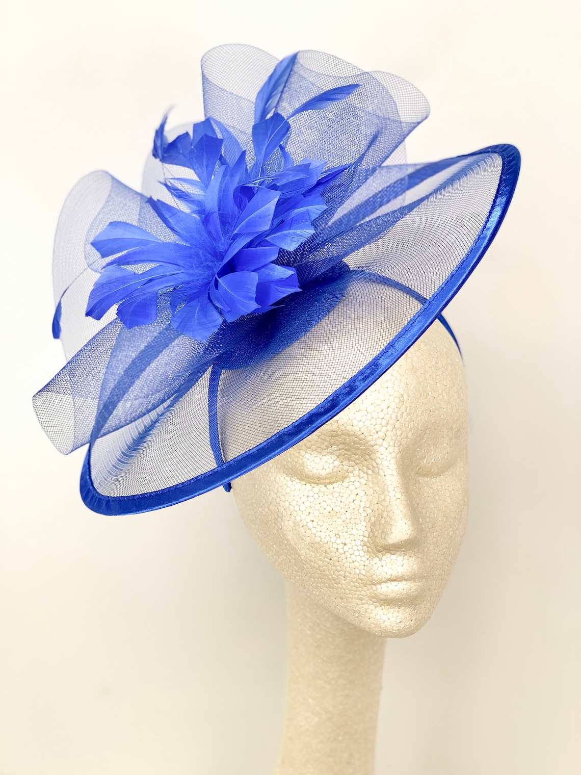Royal Blue Fascinator The Celeste Women's Tea Party Hat | Etsy