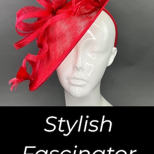 Merlot Maroon Fascinator Kentucky Derby Hat Womens Tea Party Hat Church Hat Fancy Hat for fall formal event for women fashion hat headpiece image 10