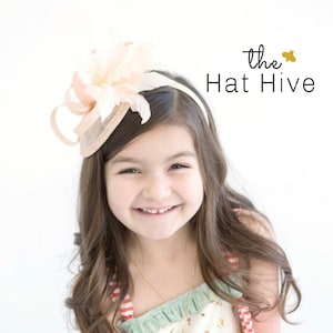 Baby Infant Toddler Fascinator On Stretchy Headband Kentucky Derby Hat For Baby Tea Party Hat Baby Derby Hat Wedding Hat, Fascinator