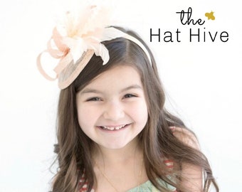 Girl's Fascinator Tea Party Hat girls dance hat for photo shoot girls Kentucky Derby Hat Fancy Hat flower girl wedding hat girls mini hat