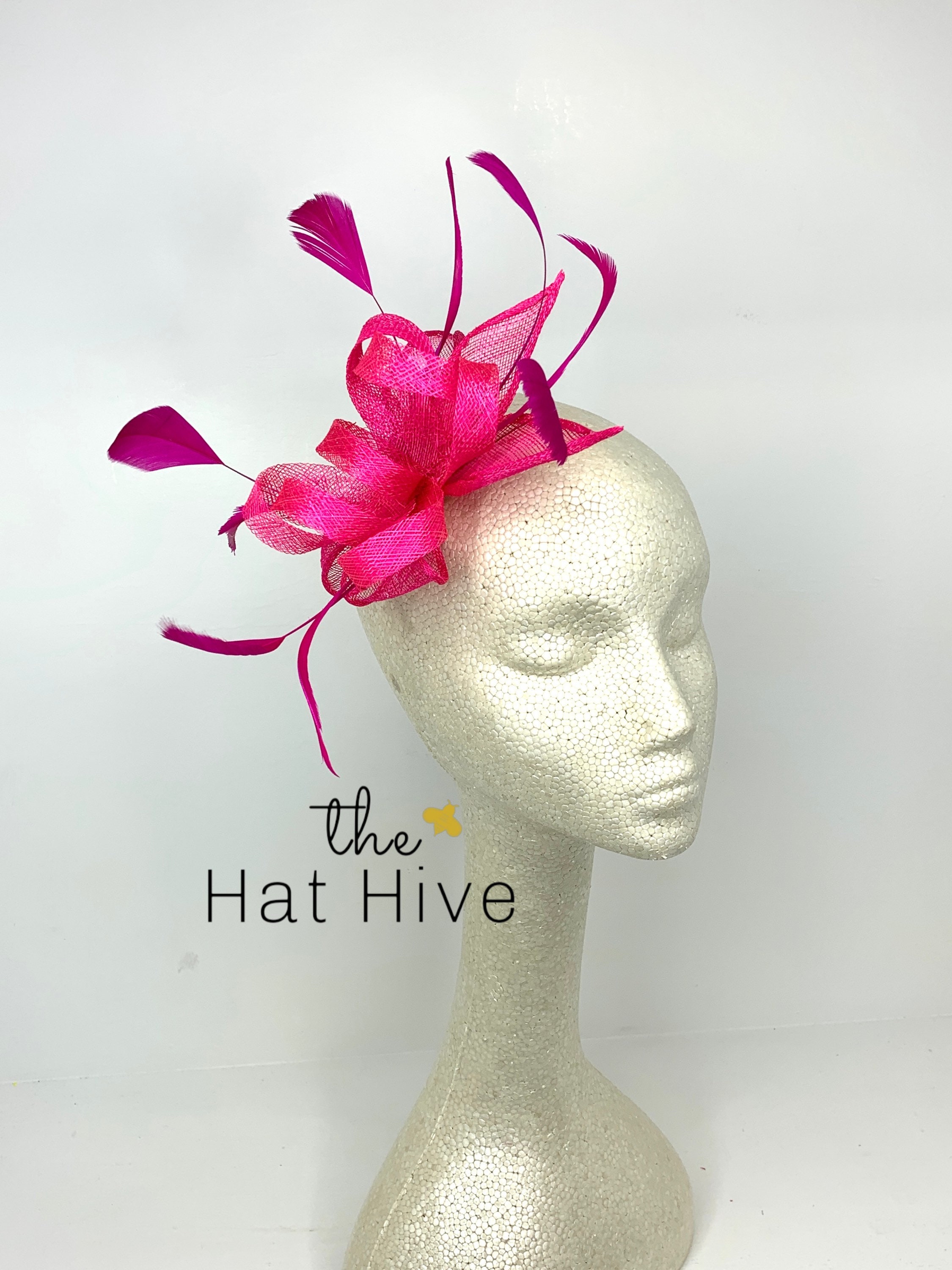 Fuchsia Pink Fascinator Kentucky Derby 
