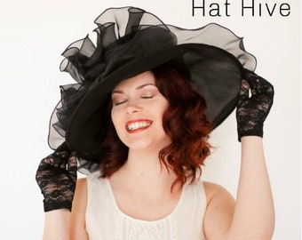 Easter Hat Kentucky Derby Hat Church hat Tea Party Hat Church Hat Derby Hat Wedding Hat, Funeral Hat