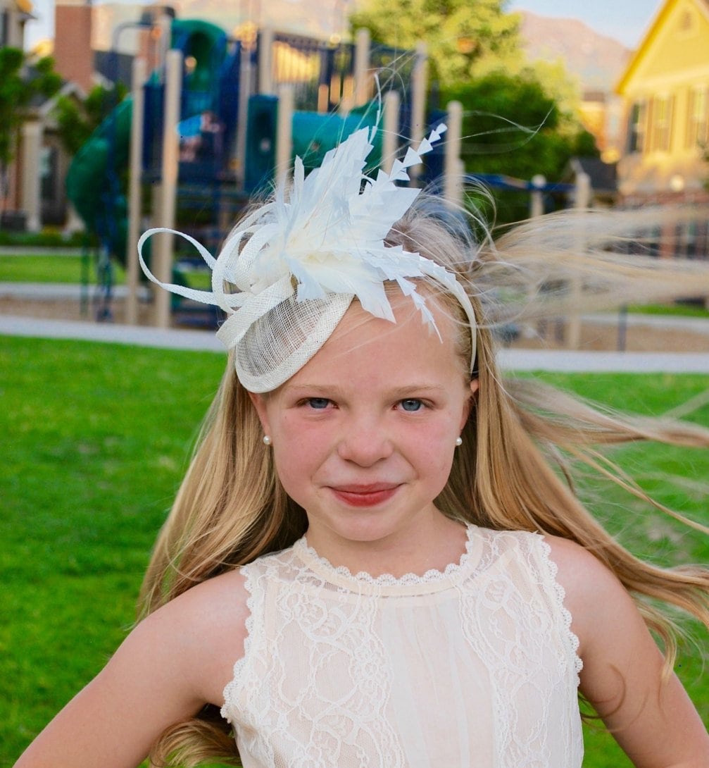 Girls Fascinator Hat Kentucky Derby Party Hat for Flower  display picture 3