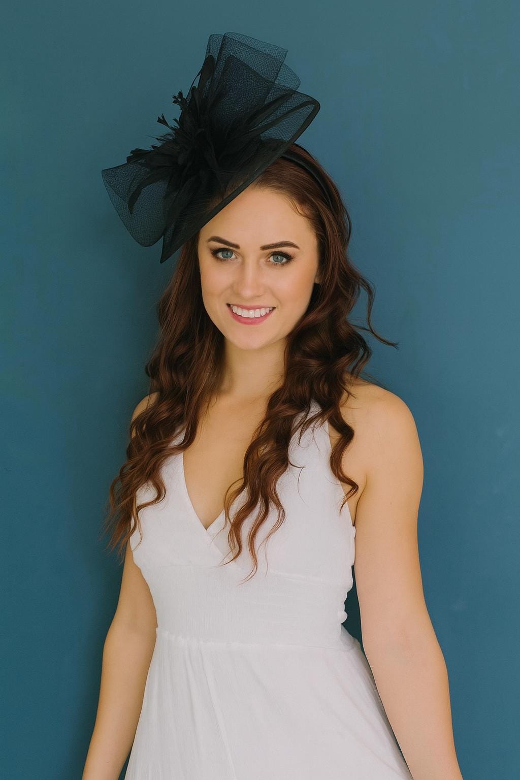 Chic Black Derby Hat Perfect for Events or High Tea Parties  display picture 1
