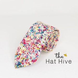 Modern Multi Color Blast Tie kentucky derby tie mens tie mens derby tie kerchief