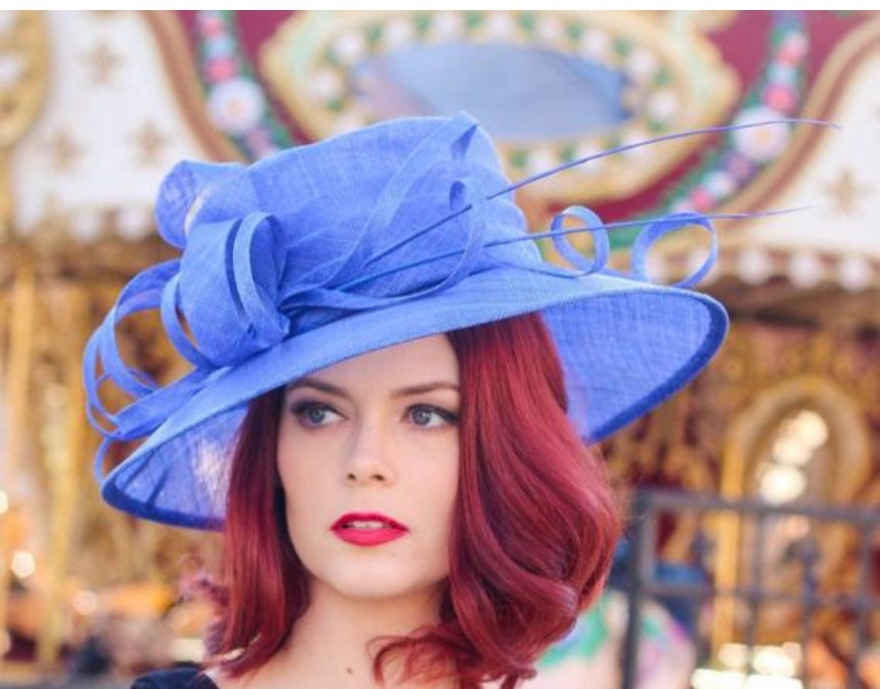 Kentucky Derby Hat Navy Hat Church hat Tea Party Hat Navy Etsy