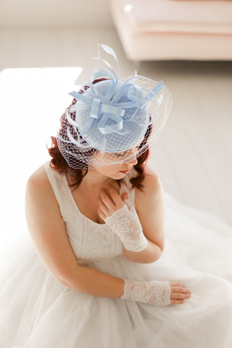 Kentucky Derby Women's Hat, Large hat, Baby blue hat for the Kentucky Derby, Kentucky Derby Fashion, Church Hat, shower hat, Derby Hat image 3