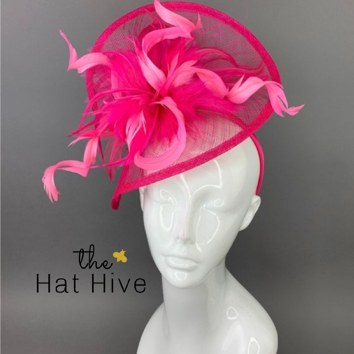 Fuschia and Light Pink Fascinator 