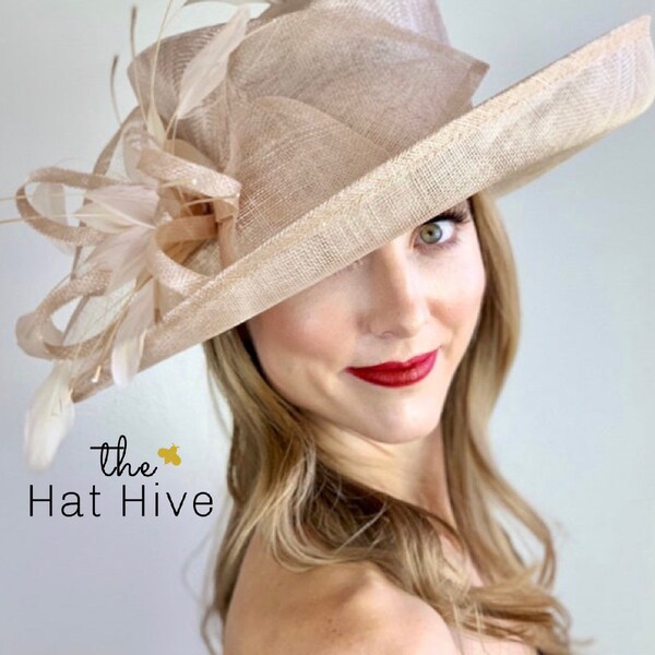 Chapeau derby nu, réglable à partir de 22,5 et plus petit, chapeau d’église, chapeau de tea party, chapeau de mode, chapeau derby du Kentucky, chapeau fantaisie