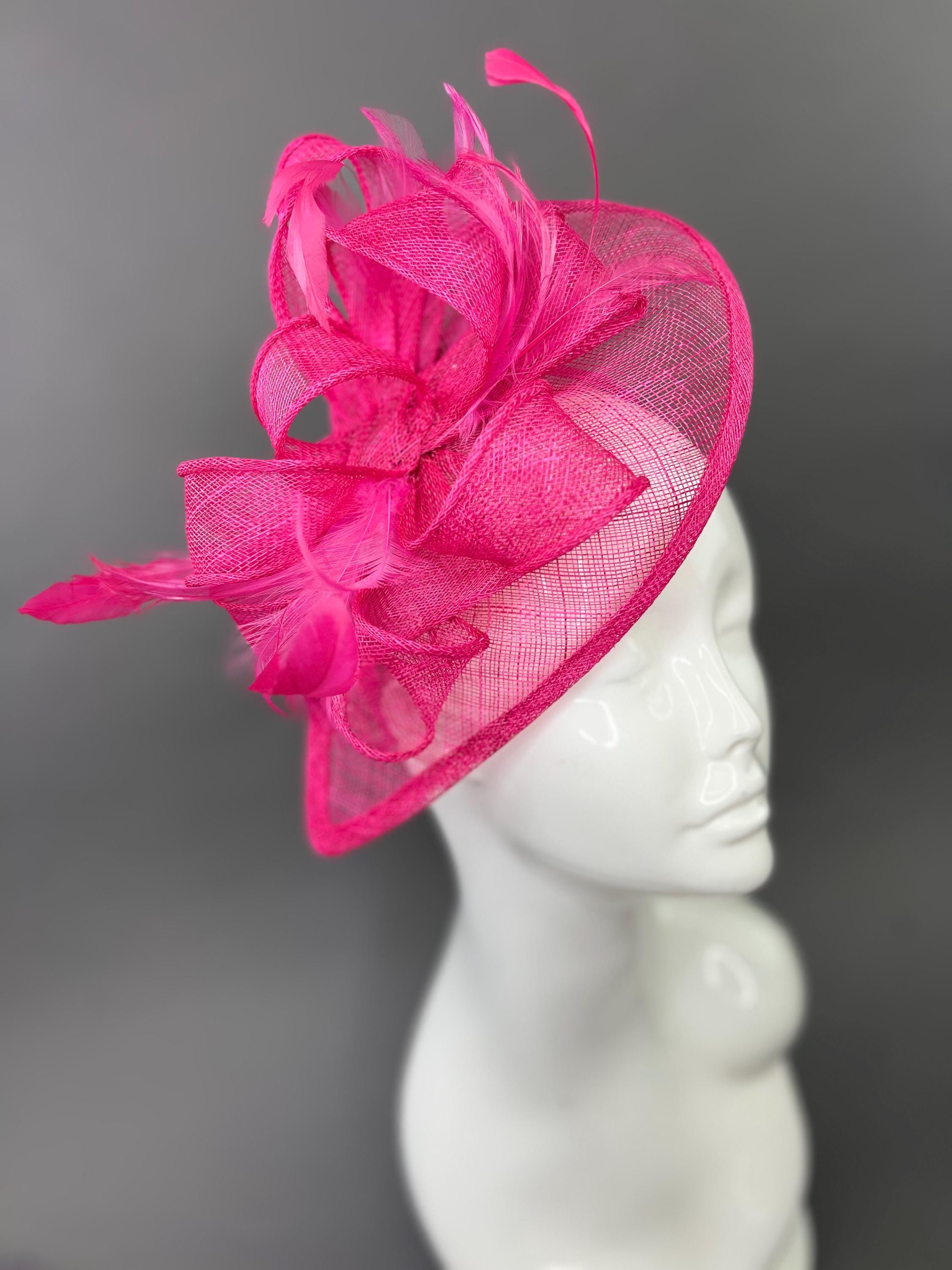 Chic Pink Women\'s Hat with Floral Accent Pink Custom Floral Hat – RiskyB Designs main image 3