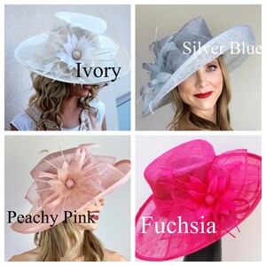 Derby Hut, Schwarzer Hut, Tea Party Hut, Form hat, Chruch Hat, Fashion Hat, Church Hat, Derby Hat, Wedding Hat, Funeral Hat Bild 7
