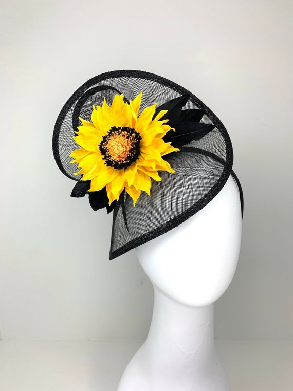 Sunflower fascinator Clearance