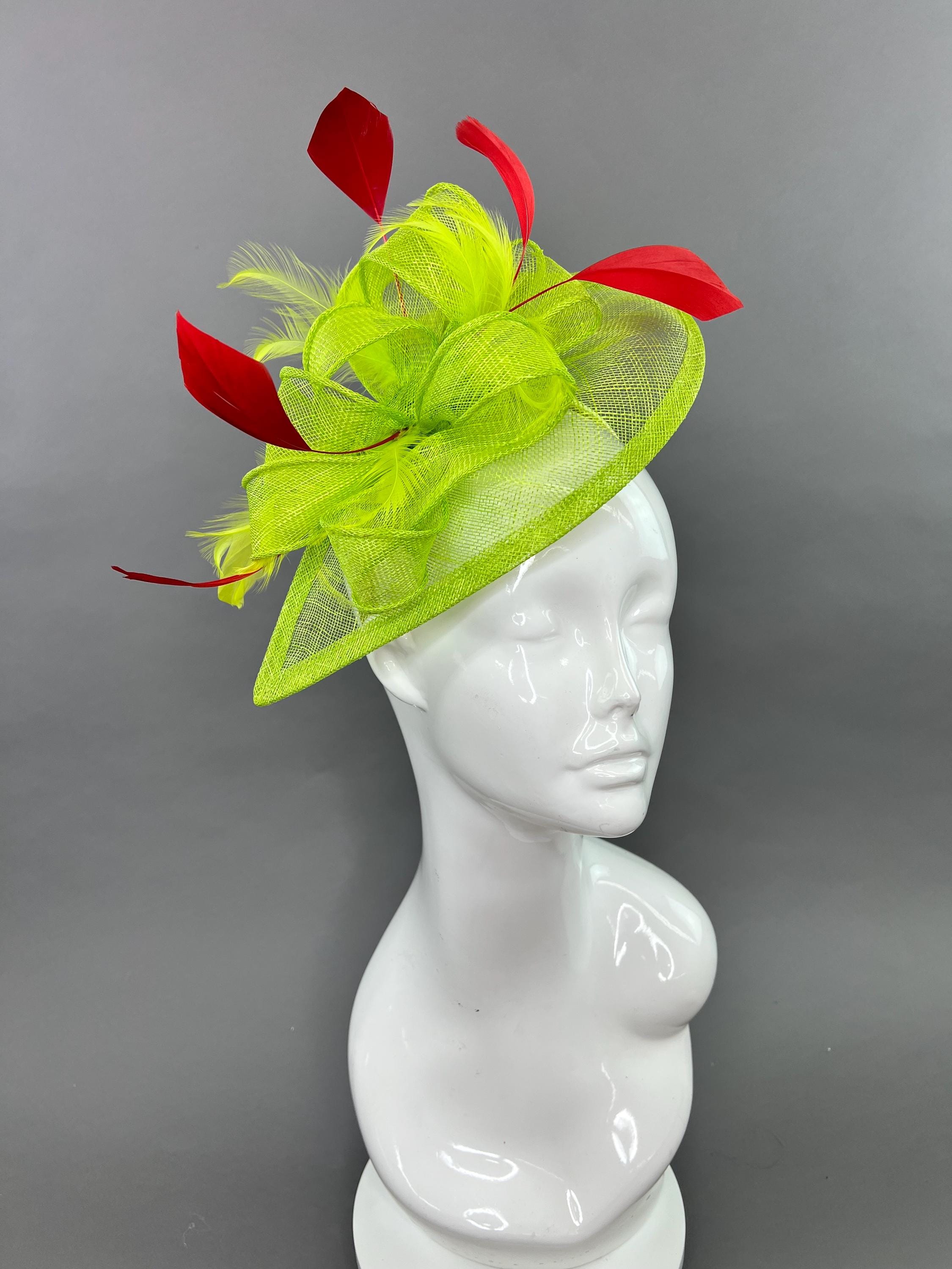 Neon florals/money horse race hat The Most Glorious and Over-the-Top Kentucky Derby Hats Ever  main image 3