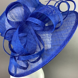 Royal Blue Derby Hat, Cobalt Blue Hat, Formal Hat, Fashion Hat, Blue Church Hat, Kentucky Derby Fashion 2022, Derby Hat, Derby Fashion Royal Blue