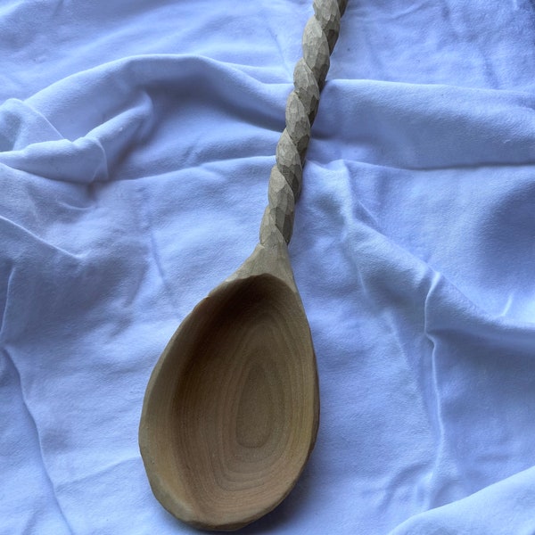 Hand Carved Spoon, Wooden Cooking Utensil