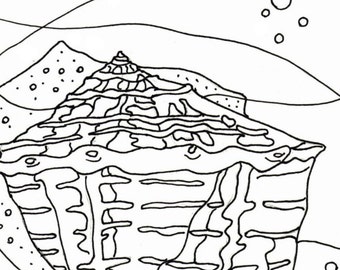 Sea Shell Coloring Page