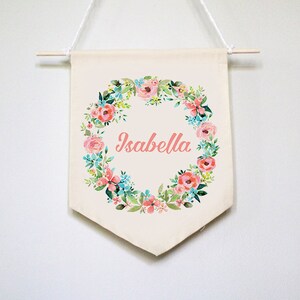 baby nursery name wall art