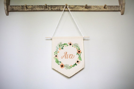 etsy baby name wall art