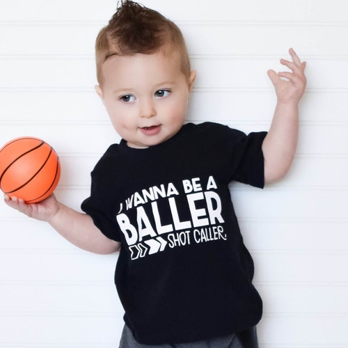 Trendy Boy Clothes Hipster Baby Clothes Wanna Be A Baller Etsy