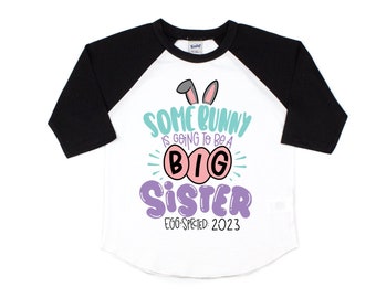 ウサギが姉に昇格、イースター妊娠発表シャツ、イースター姉Tシャツ、
