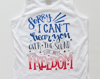 freedom shirt - kids patriotic t shirt - red white and blue - tee - boy - girl - baby - toddler - 4th of July - memorial day - fourth