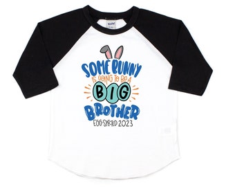 イースター妊娠発表シャツ、イースター兄貴Tシャツ、ウサギが兄貴に昇格