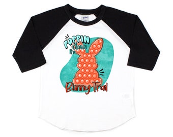 easter shirt boy, baby boy easter outfit, boy bunny shirt, boy easter shirt, easter bunny shirt, poppin down the bunny trail