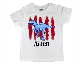 personalized fourth of July shirt, 4th of July tank, dino 4th of July shirt, 4th of July baby boy outfit, patriotic shirt, toddler, kids