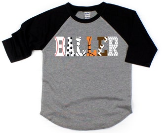 Sports birthday shirt, toddler raglan, baby boy clothes