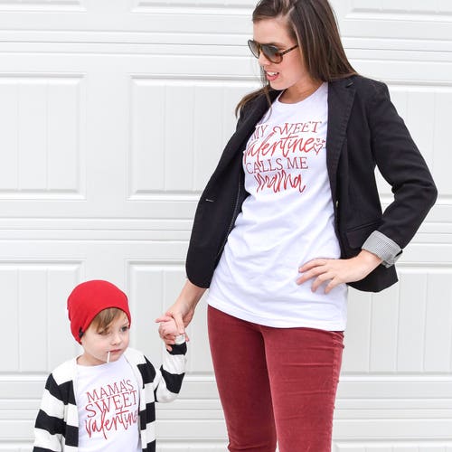 Mommy and Me Valentines Outfit Mommy 