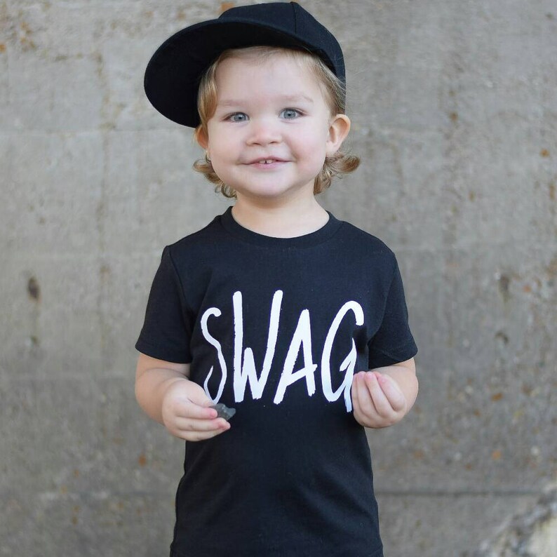 Little boy swag shirt boys swag tee graphic tees for kids Etsy