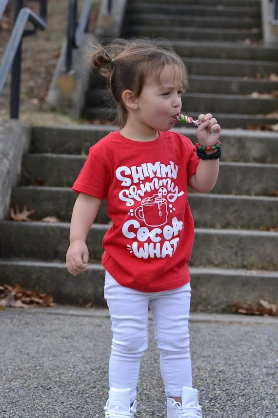 Family Christmas Shirt Hot Cocoa Tshirt Kids Christmas Shirt