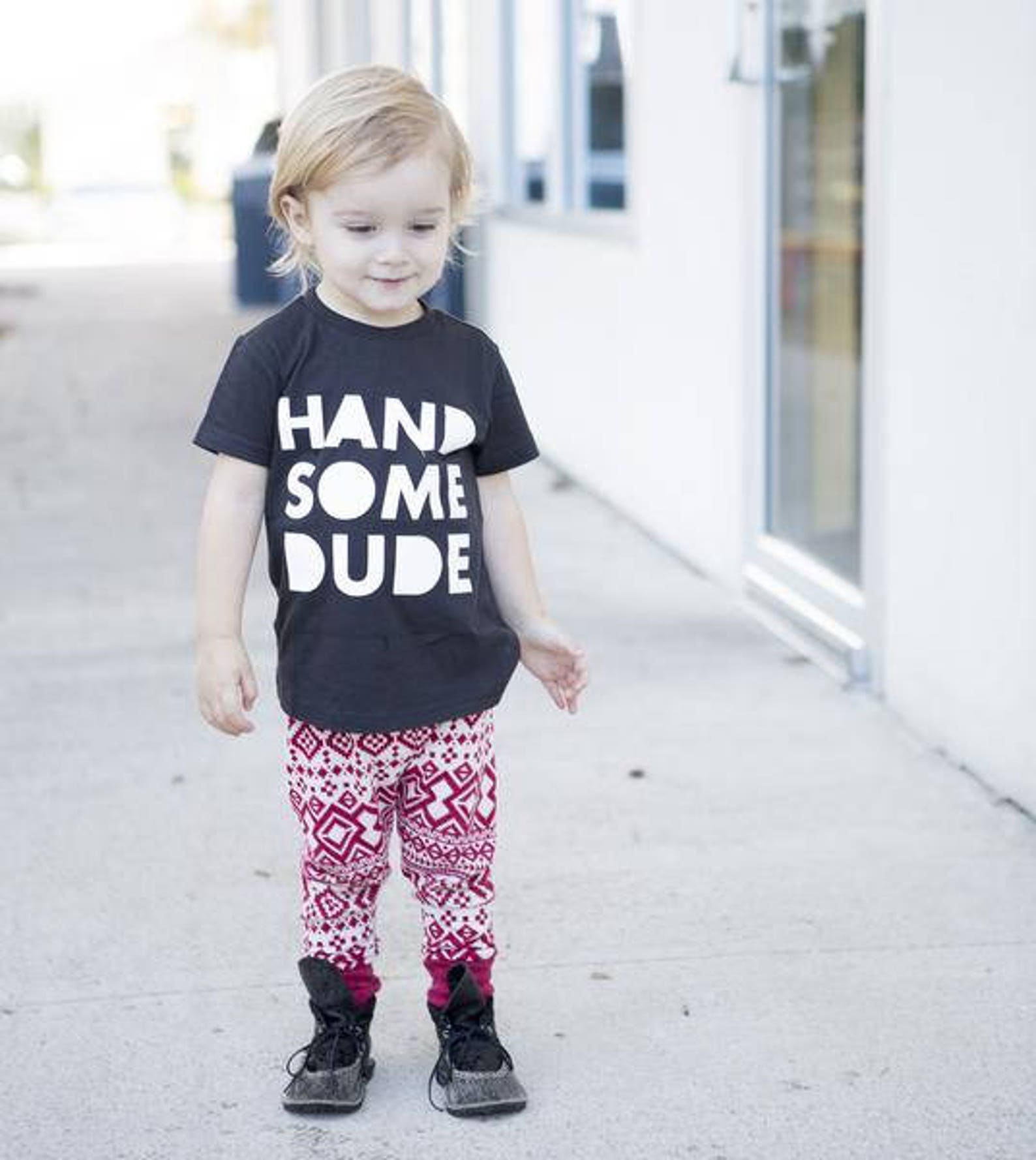 Handsome Dude Shirt Stylish Baby Boy Clothes Trendy Toddler Etsy
