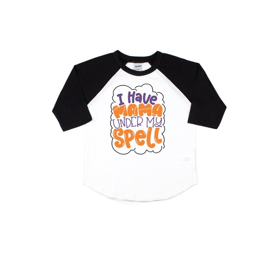 Baby Halloween shirt, first Halloween baby girl,boy, toddler Halloween tshirt, kids Halloween shirt, I have mama under my spell, outfit