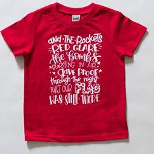 star spangled banner shirt, kids patriotic shirt, fourth of July outfit, 4th of July boy, 4th of July girl, red white and blue, tee, tshirt image 2