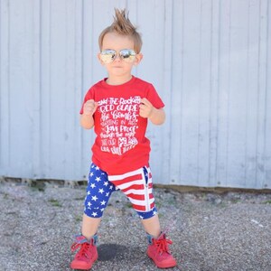star spangled banner shirt, kids patriotic shirt, fourth of July outfit, 4th of July boy, 4th of July girl, red white and blue, tee, tshirt image 6