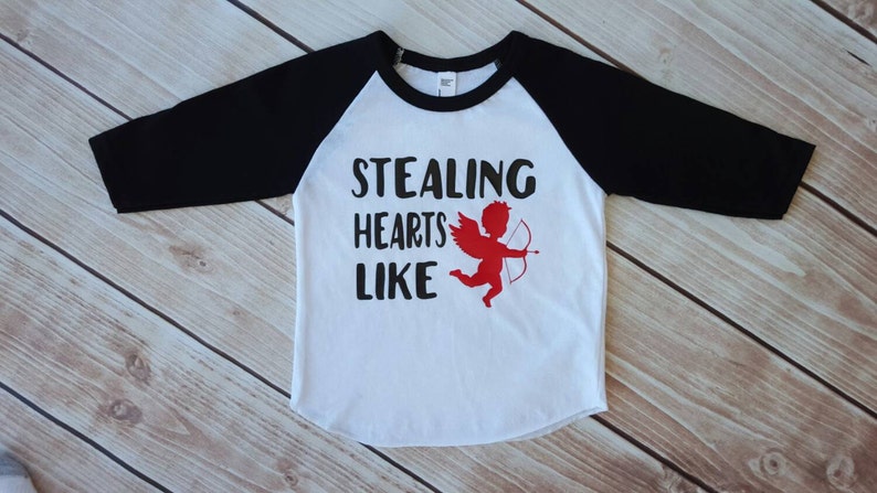 baby boy valentines day shirt stealing hearts like cupid image 2