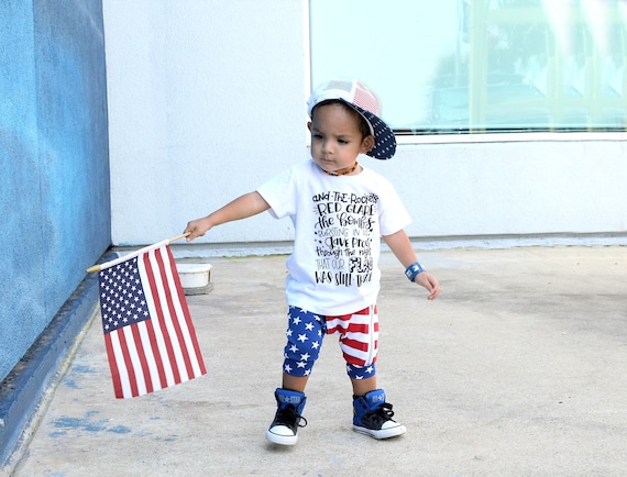 star spangled banner shirt, kids patriotic shirt, fourth of July outfit, 4th of July boy, 4th of July girl, red white and blue, tee, tshirt