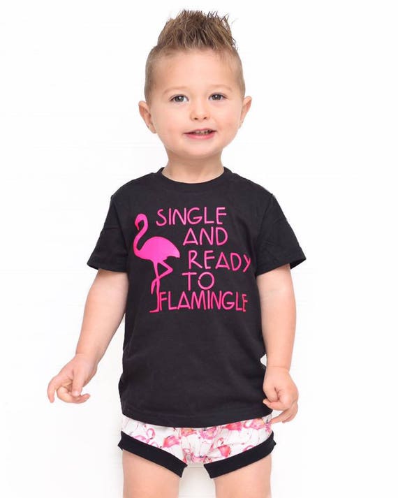 Flamingo shirt trendy boy clothes 