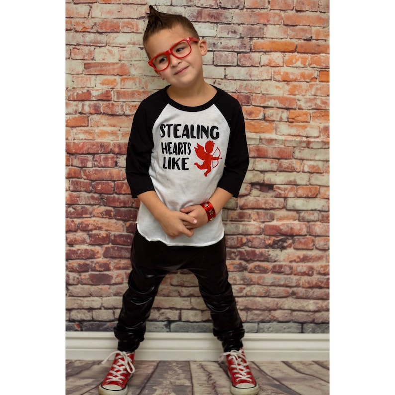 baby boy valentines day shirt stealing hearts like cupid image 4