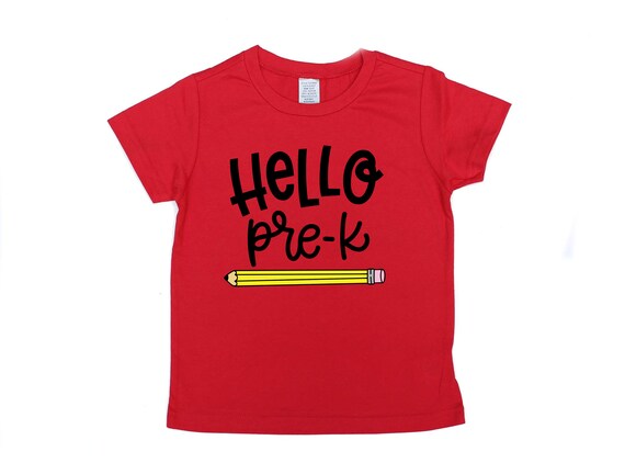 Hello Pre-k Pre School Back to School 