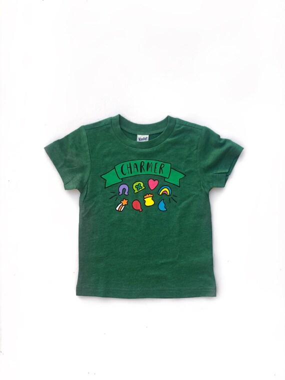Rainbow Suspenders Irish Green Youth T-Shirt St Patricks Day