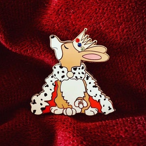 Kiss the Ring Royal Corgi Enamel Pin