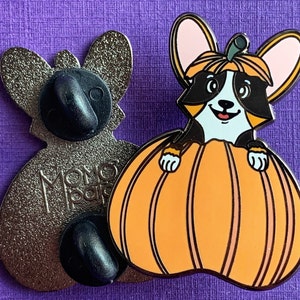 Corgolantern Halloween/Thanksgiving Autumn Corgi Enamel Pin