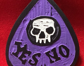 Handgeschnitzte Lila Ouija Planchette