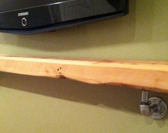 Reclaimed wood mantel