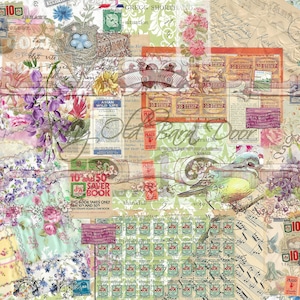 Reispapier für Serviettentechnik, Junk Journal, Scrapbooking, Bastelarbeiten, Journaling, nähen, dekorieren, dekorieren, dekorieren, dekorieren, dekorieren