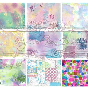 Gel Print Kit, Digital Download, Junk Journal, Scrapbook, Craft Supply ...
