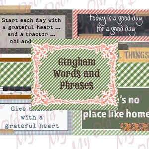 Fall labels, Farm labels, larger sized Words and Phrases labels, farm, fall, harvest, autumn, farm, Label quotes, ephemera, tags, collage