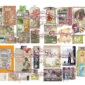 Carol&#39;s Creations Vintage Farm ephemera kit 1, digital download, junk journal, ephemera, farm, farmhouse, vintage, scrapbook, journal supply